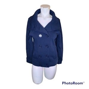 Navy Blue Pea Coat - image 1